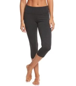 Marika Carrie Ultimate Slimming Cotton Yoga Capris Heather Charcoal -Marika 1740086771747 heathercharcoal