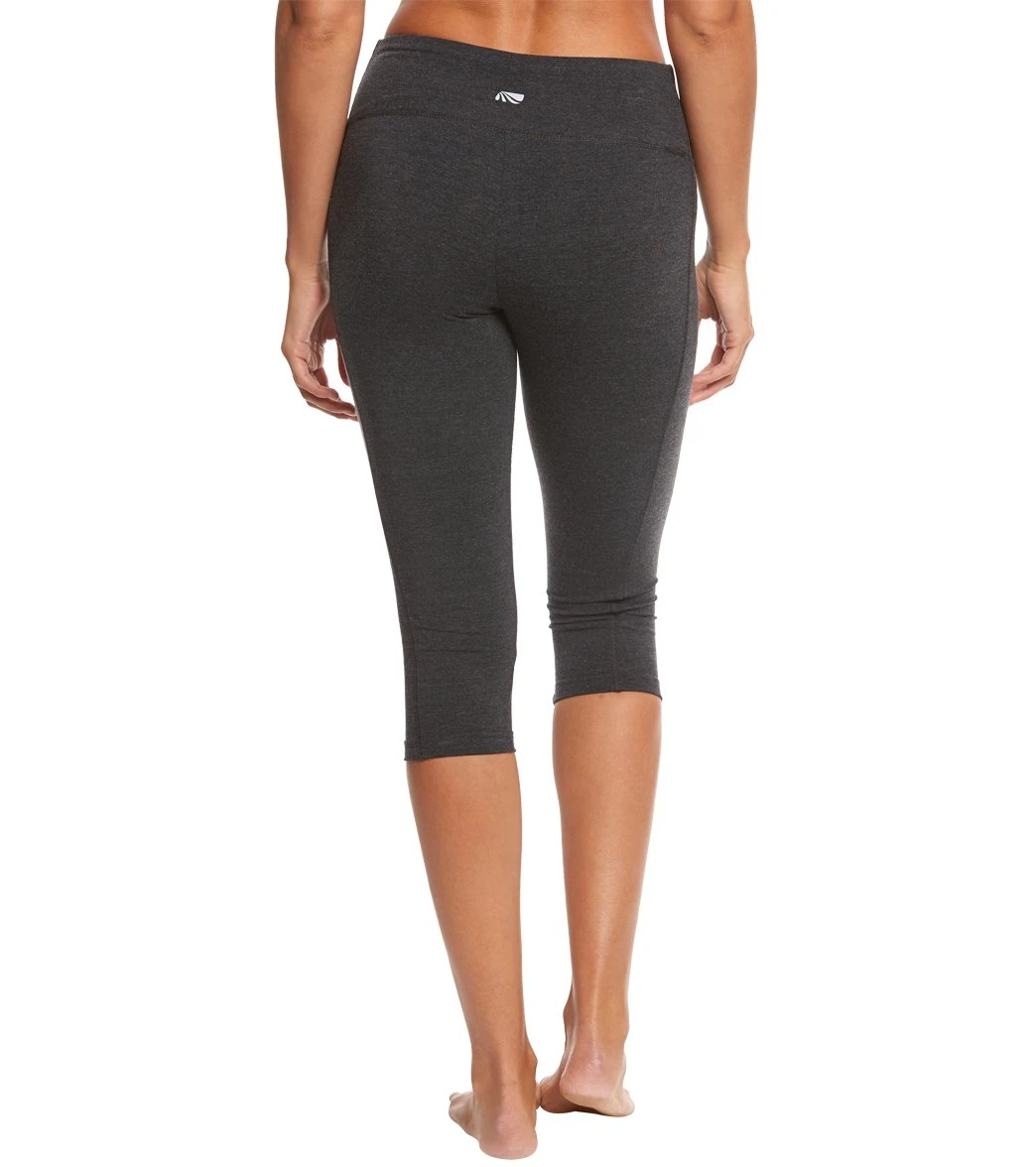Marika Slimming Yoga Capris Heather Charcoal 4 Marika Slimming Yoga Capris Heather Charcoal - Image 2