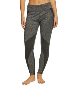 Marika Jordan Cosmos Yoga Leggings Heather Grey/Black Jacquard
