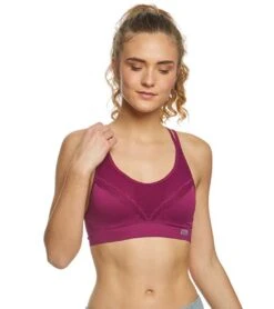 Marika Skylar Seamless Yoga Sports Bra Magenta Purple