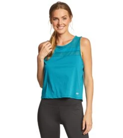 Marika Flounce Yoga Crop Top -Marika 1740349440035 harborblue 1a