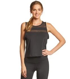 Marika Flounce Yoga Crop Top