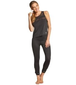 Marika Flounce Yoga Crop Top -Marika 1740349636643 black 4a