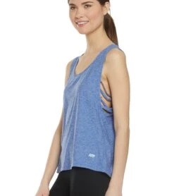 Marika Lattice Cut Out Tank Heather Harbor Blue -Marika 1740377980963 heatherharborblue 5a