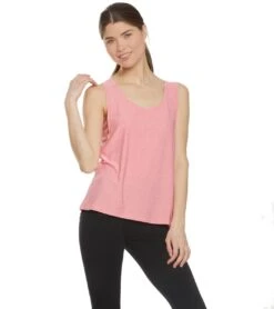 Marika Lattice Cut Out Tank Heather Dye Camelia -Marika 1740378341411 heatherdyecamelia 4a