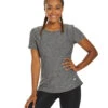Marika Finish Line Short Sleeve Tee -Marika 1740443287587 heathercharcoal 1a