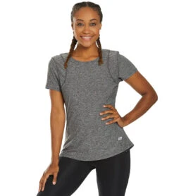 Marika Finish Line Short Sleeve Tee -Marika 1740443287587 heathercharcoal