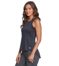 Marika Intrigue Singlet Yoga Tank Top -Marika 1741651640355 heatherblack 3a