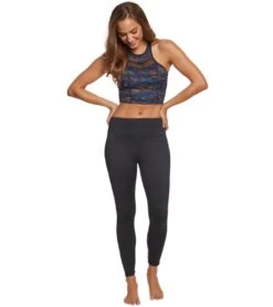 Marika High Waist Solid Tek Fleece Yoga Leggings Black -Marika 1741704429603 black 4a