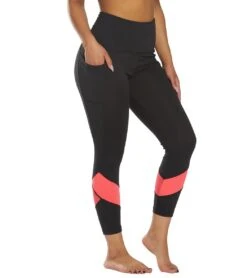 Marika Nellie Mid Calf Yoga Capris Sassy Coral