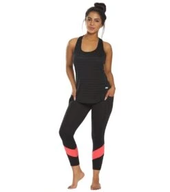 Marika Nellie Mid Calf Yoga Capris Sassy Coral -Marika 1741838483491 sassycoral 4a