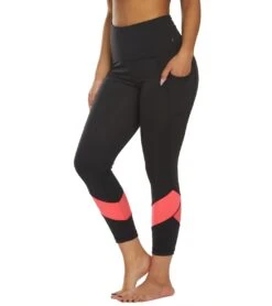 Marika Nellie Mid Calf Yoga Capris Sassy Coral -Marika 1741838483491 sassycoral 5a