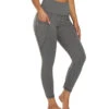 Marika Carter Mid Calf Yoga Capris Heather Grey