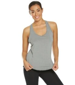 Marika Getaway Singlet Yoga Tank Top -Marika 1741840384035 heatherblack 1a