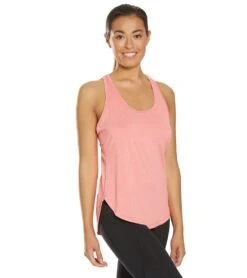 Marika Getaway Singlet Yoga Tank Top Heather Sassy Coral