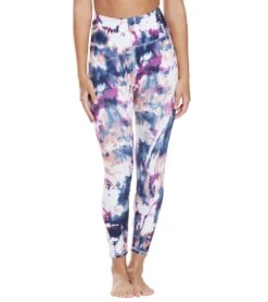 Marika High Waisted Printed Yoga Capris Magenta Lust Ikat Tie Dye -Marika 1744868474915 magentalustikattiedye