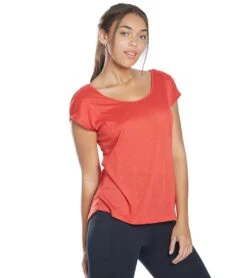 Marika Nadine Yoga Tee Poinsettia
