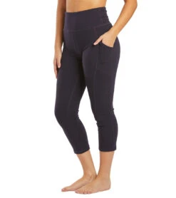 Marika Bailee High Rise Tummy Control Yoga Capris With Pockets Midnight Blue -Marika 1749596438563 midnightblue 5a