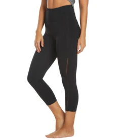 Marika High Waisted Lua Yoga Capris Black -Marika 1749596569635 black 5a