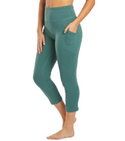 Marika Bailee High Rise Tummy Control Yoga Capris With Pockets Mallard Green -Marika 1749596602403 mallardgreen 5a