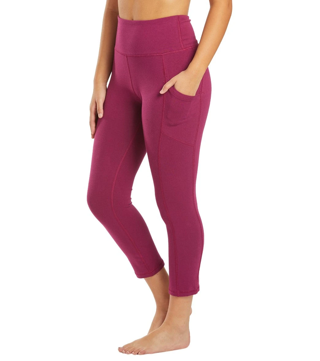 Marika Bailee High Rise Tummy Control Yoga Capris With Pockets Purple Potion 6 Marika Bailee High Rise Tummy Control Yoga Capris With Pockets Purple Potion - Image 4
