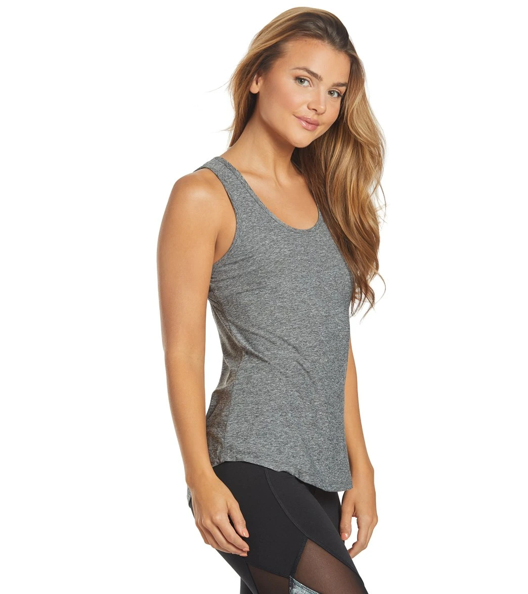 Marika Racerback Yoga Tank Heather Black 4 Marika Racerback Yoga Tank Heather Black - Image 2