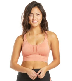 Marika Robbie Seamless Yoga Sports Bra Canyon Clay