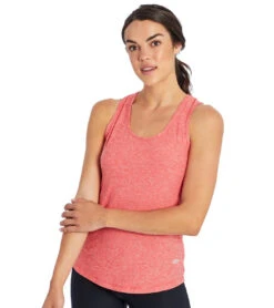 Marika Racerback Yoga Tank Heather Poinsettia