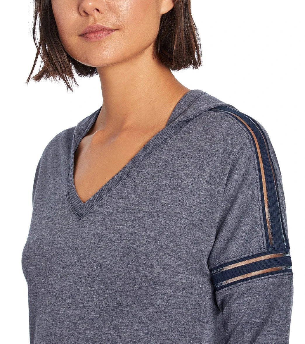 Marika Elsie Yoga Hoodie Heather Navy Blazer 4 Marika Elsie Yoga Hoodie Heather Navy Blazer - Image 2