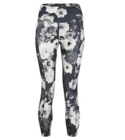 Marika High Rise Pocket Yoga Capris Xray Floral Gray -Marika 4321925759019 xrayfloralgray
