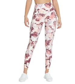 Marika Airbrush Yoga Leggings Lantana Abstract Watercolor Flowers -Marika 4321928118315 lantanaabstractwatercolorflowers 1