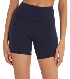 Marika Linnette High Waisted Tummy Control Yoga Shorts -Marika 4377772064811 midnightblue