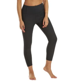Marika High Waisted Tummy Control Yoga Capris H.Black