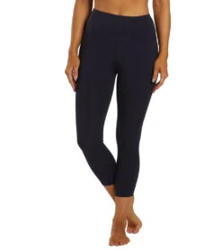 Marika High Waisted Tummy Control Yoga Capris -Marika 4377772556331 midnightblue 1a