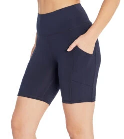 Marika Lucy High Waisted Tummy Control Yoga Shorts 17 Marika Lucy High Waisted Tummy Control Yoga Shorts -Marika 4377773146155 midnightblue 2a