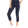Marika Drew High Waisted Tummy Control Yoga Capris Midnight Blue -Marika 4377773408299 midnightblue 2a
