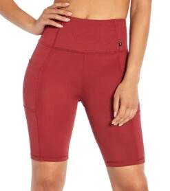 Marika Belle Bermuda Yoga Shorts -Marika 6559869141035 burntrusset 1a