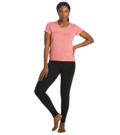 Marika Valery Yoga Tee Heather Geranium -Marika 6589041508395 heathergeranium 4a