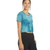Marika Tie Dye Boxy Crop Blue Spruce Spiral Tie Dye -Marika 6603549474859 bluesprucespiraltiedye 2a