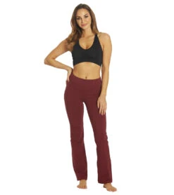 Marika Tummy Control Cotton Yoga Pants Zinfandel -Marika 6653018931243 zinfandel 4a