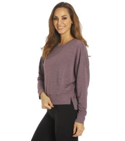 Marika Tammy After Yoga Pullover -Marika 6653609738283 heatherblackberrywine 5a