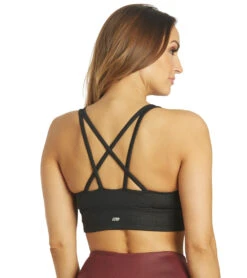 Marika Lacey Yoga Sports Bra -Marika 6653610229803 blacklinearfloralemboss 3a 1