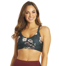 Marika Saige Yoga Sports Bra Mauveglow Romantic Floral -Marika 6653611376683 mauveglowromanticfloral