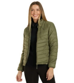 Marika Long Sleeve Puffer Jacket Dusty Olive