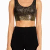Marika Carter Long Sports Bra - Black Gold -Marika MLB0959A 0R6