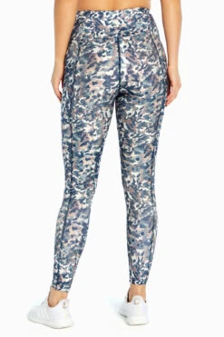 Marika High Rise Side Pocket Ankle Legging - Elderberry Ikat Camo -Marika MLL1145A 1KR.66765