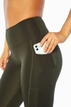 Marika High Rise Side Pocket Ankle Legging - Rosin Green 9 Marika High Rise Side Pocket Ankle Legging - Rosin Green -Marika MLL1145A 3I6.8714