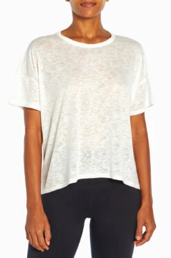 Marika Maci Cropped Short Sleeve Top